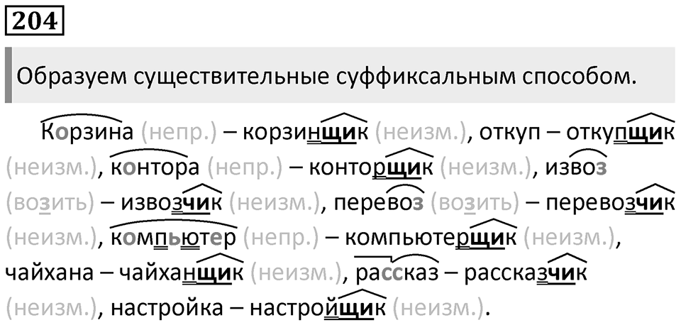 Часть 1 Упражнение 204 — решение 1