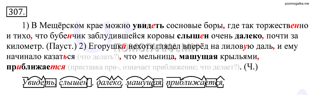 Упражнение №307 — решение 1