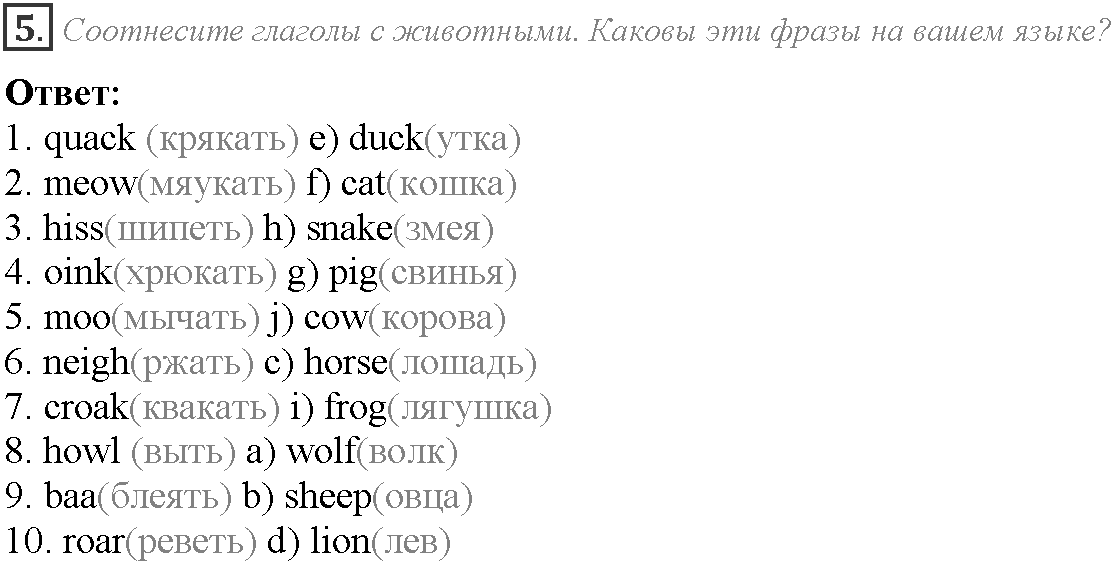 Module 6. Communication. 6d задание №5 — решение 1