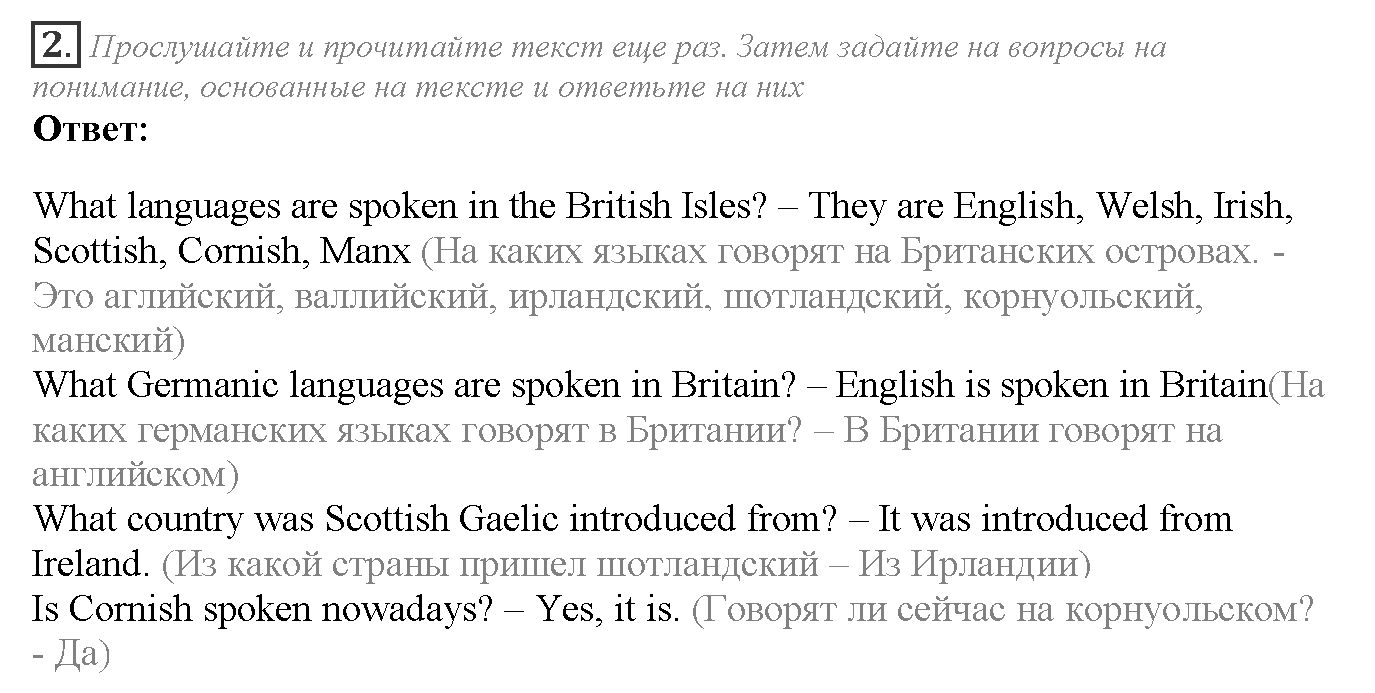 Module 6. Communication. Culture corner задание №2 — решение 1