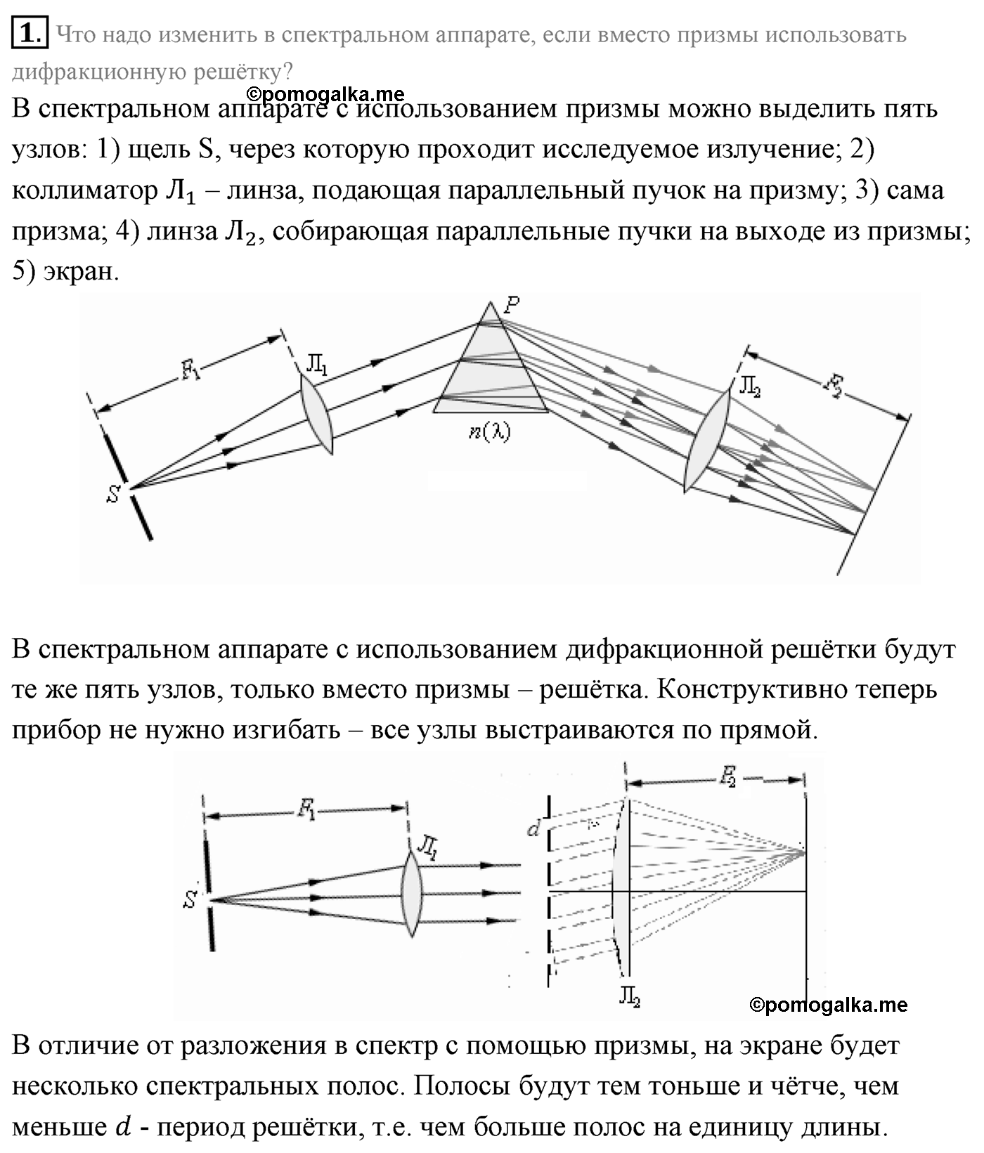 Глава 9. Излучение и спектры. §67. Спектры и спектральный анализ. Параграф 67 вопрос №1 — решение 1