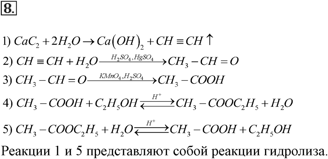 Глава вторая. Химические реакции. §18. Гидролиз. Параграф 18 задание №8 — решение 1
