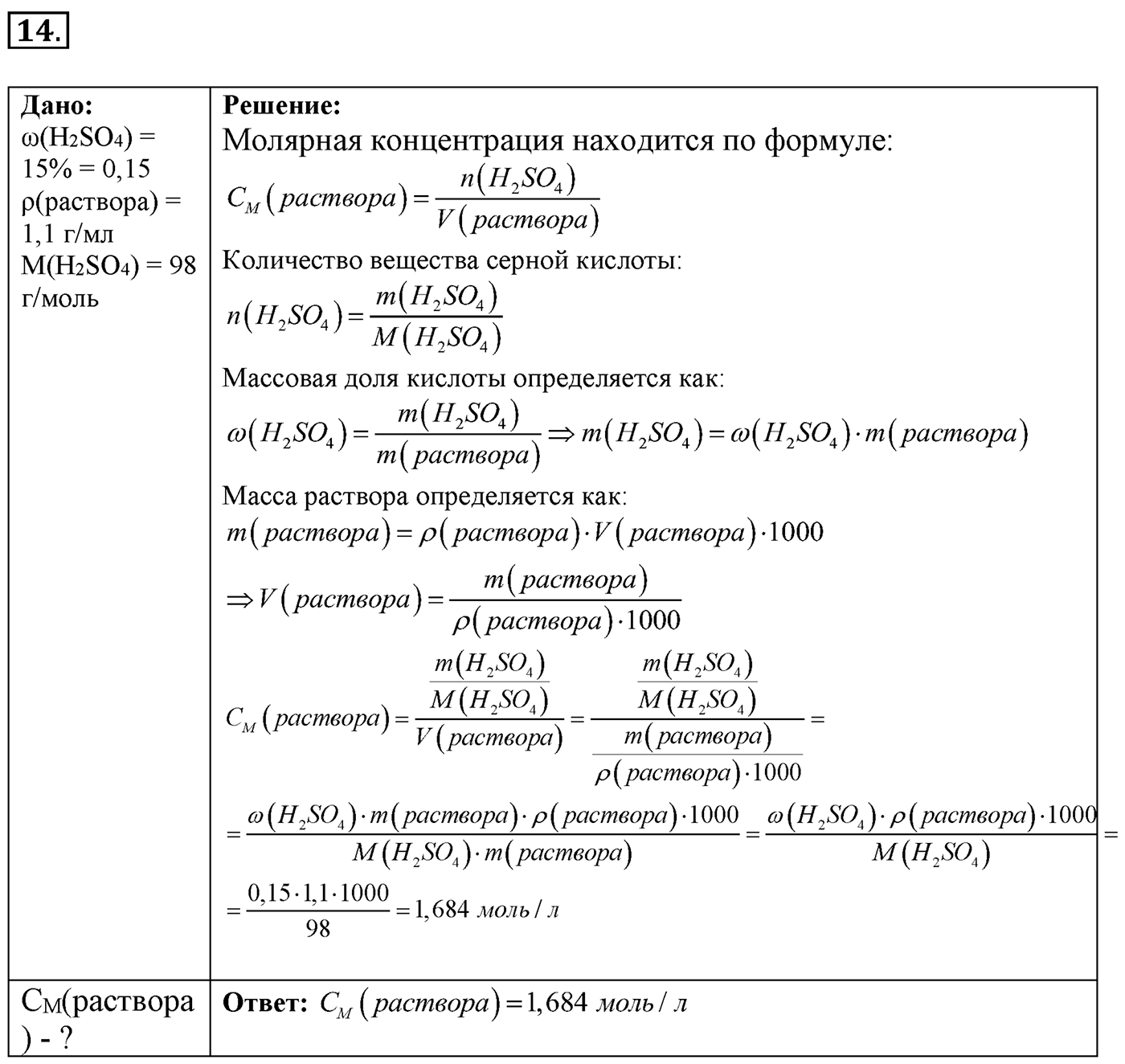 Глава Первая. Строение вещества. §12. Состав вещества. Смеси. Параграф 12 задание №14 — решение 1