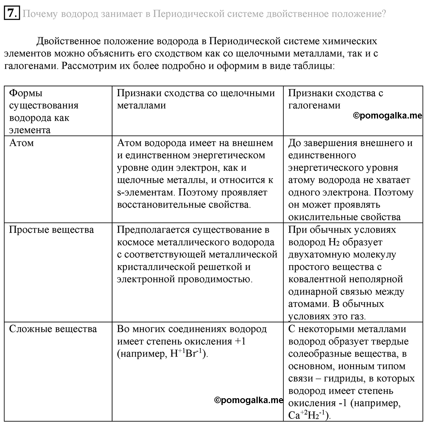 Глава Первая. Строение вещества. §2. Периодический закон и строение атома. Параграф 2 задание №7 — решение 1
