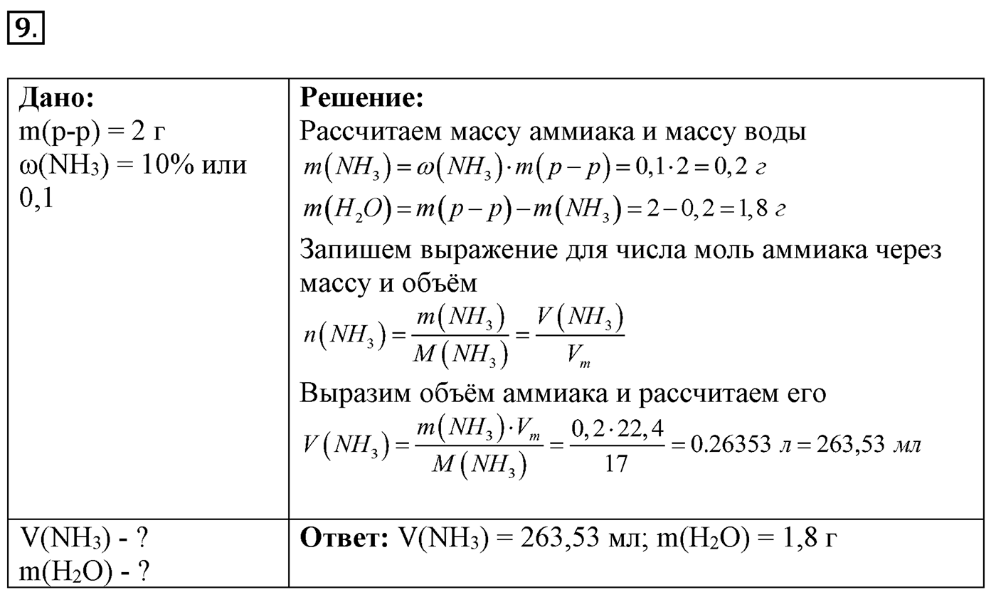 Глава третья. Вещества и их свойства. §23. Основания. Параграф 23 задание №9 — решение 1