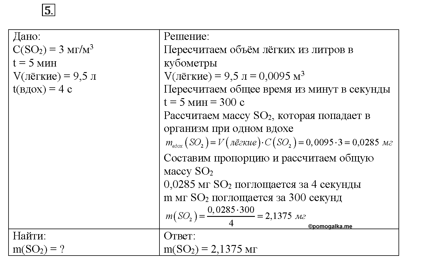 Глава восьмая. Химия и жизнь. §43. Подумайте, ответьте, выполните. Задание №5 — решение 1