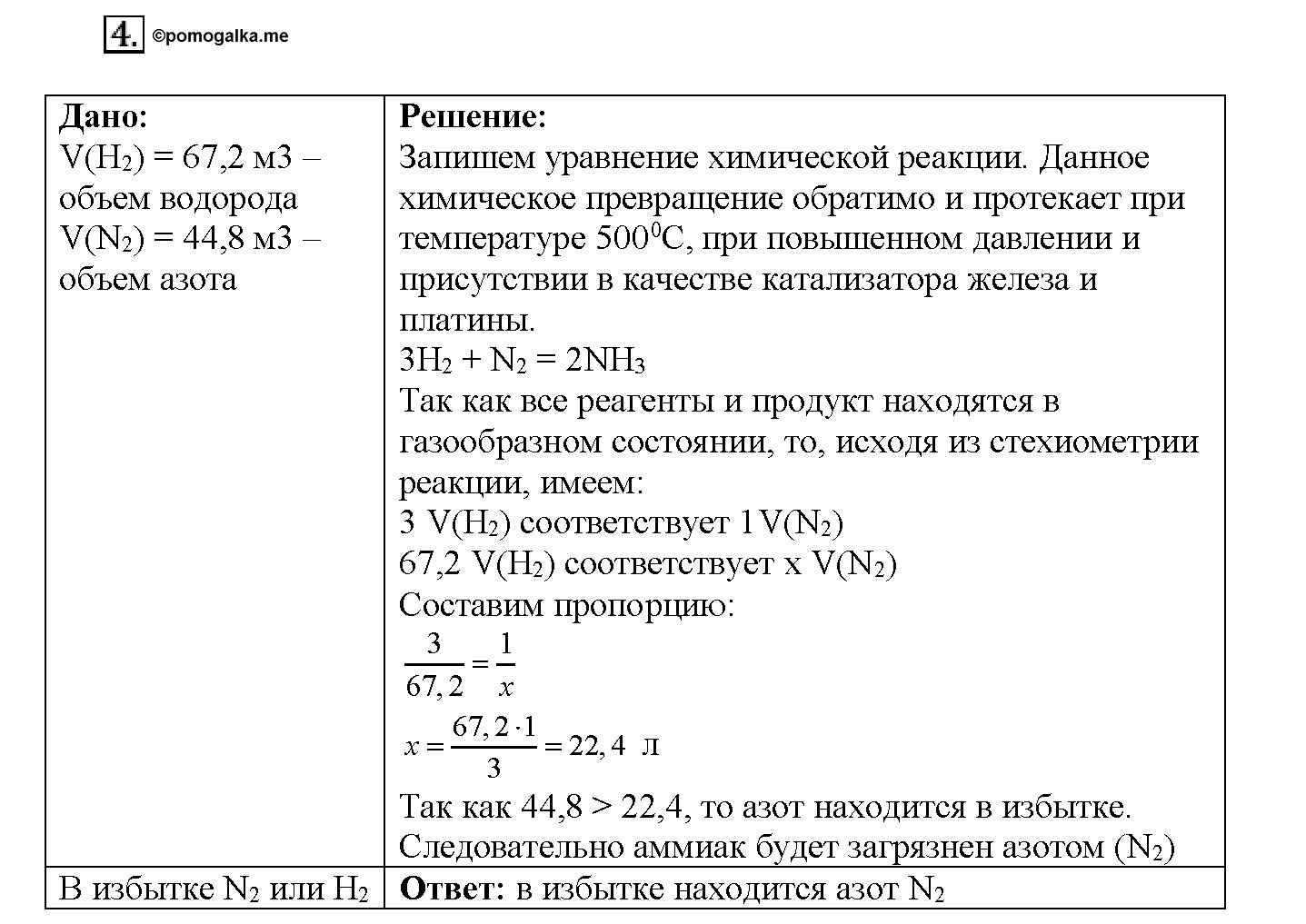 Глава первая. Важнейшие химические понятия и законы. §2. Подумайте, ответьте, выполните. Задание №4 — решение 1