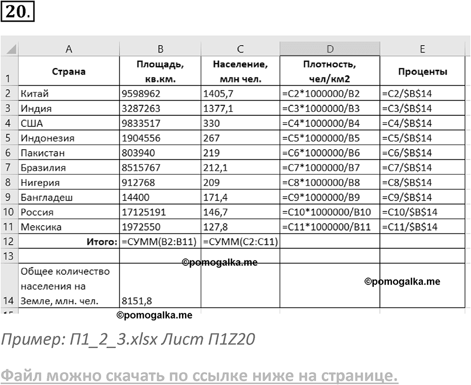 Параграф 1 номер 20 — решение 1