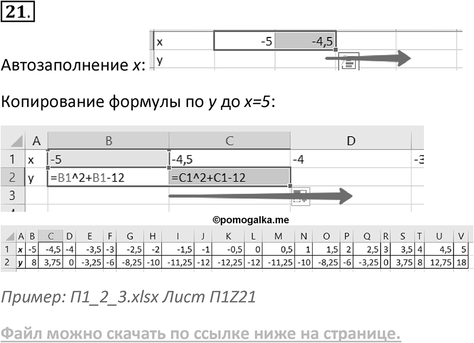 Параграф 1 номер 21 — решение 1