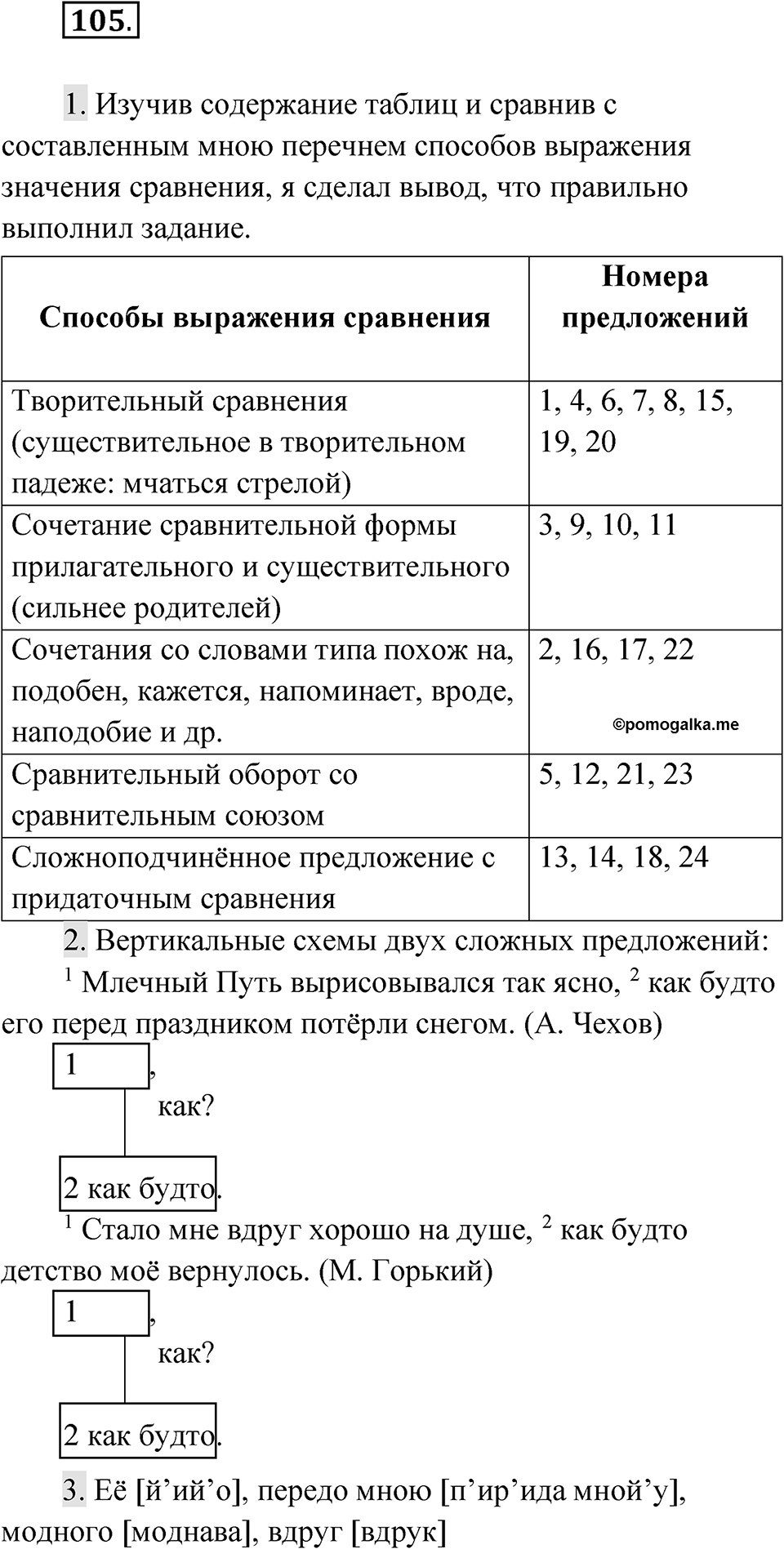 Упражнение 105 — решение 1
