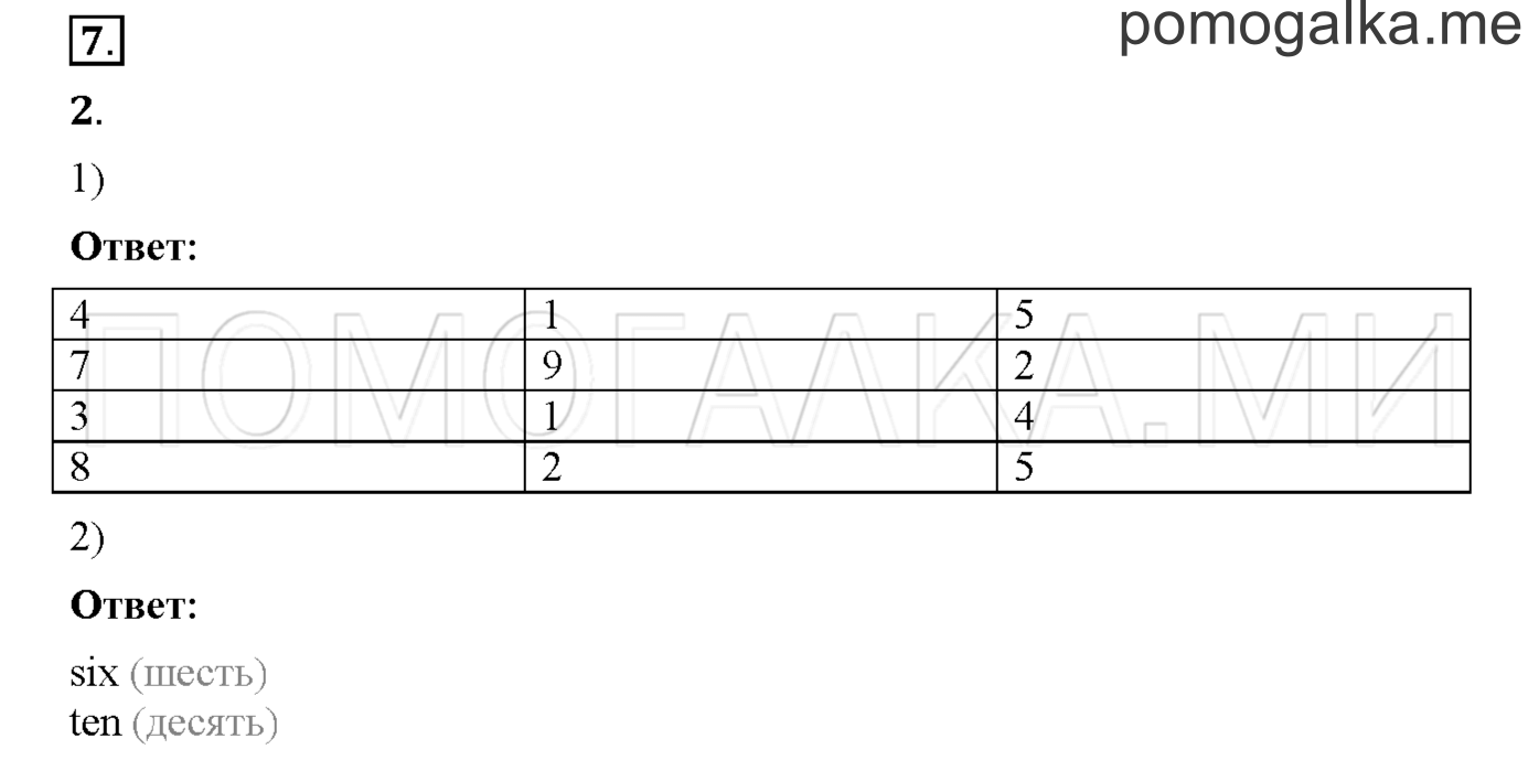 Часть 1. Страница 64. Lesson 19. Задание №7 — решение 1