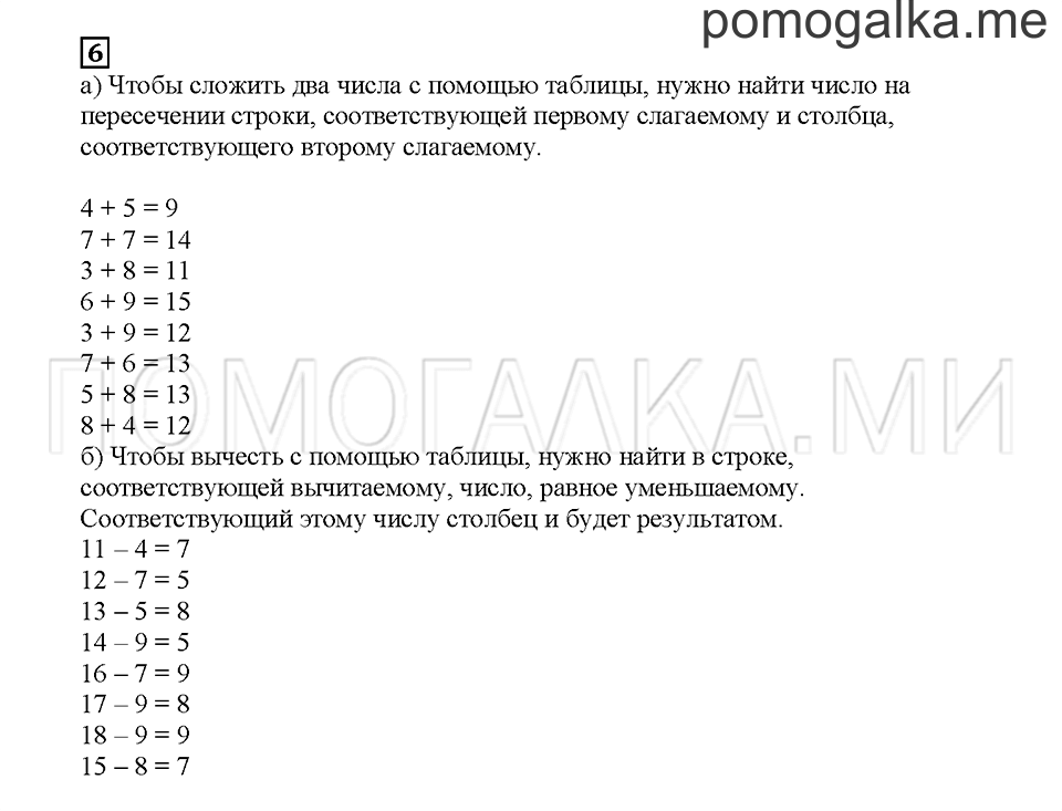 Часть 1. Волшебная таблица. Страница 39. Задание №6 — решение 1