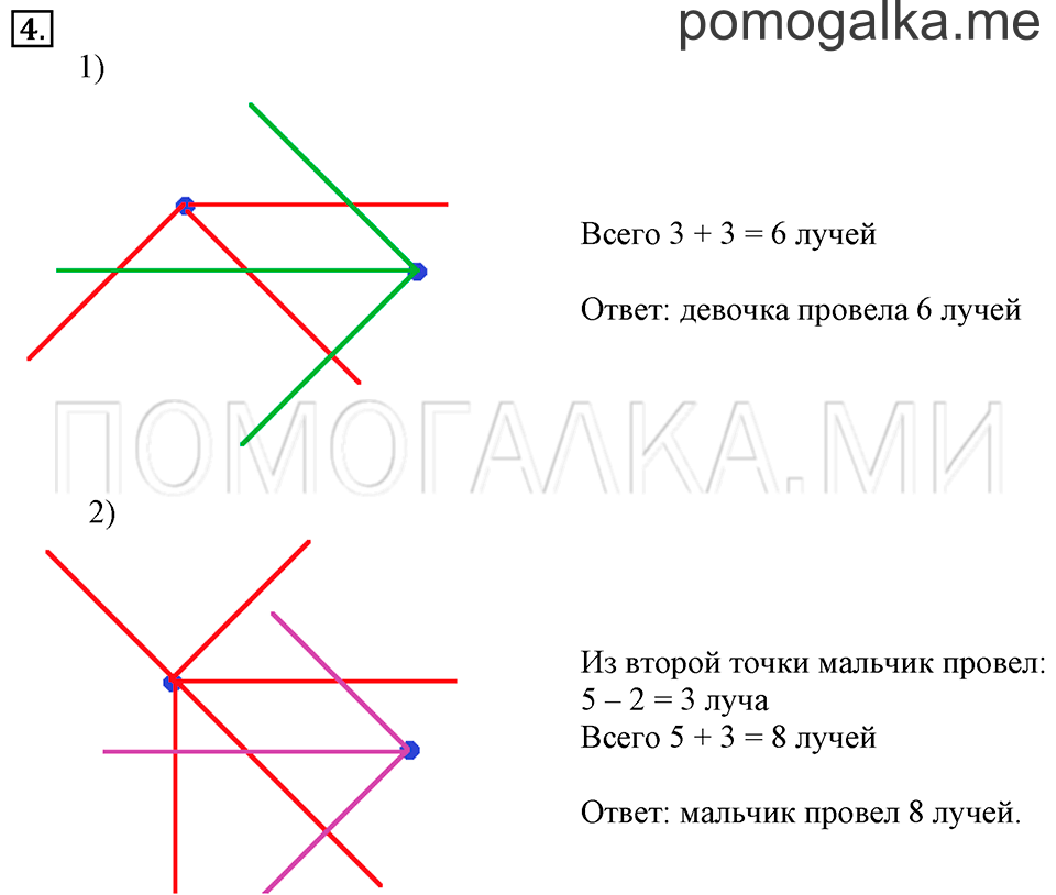 Часть 1. Числовой луч. Страница 11-13 задача №4 — решение 1