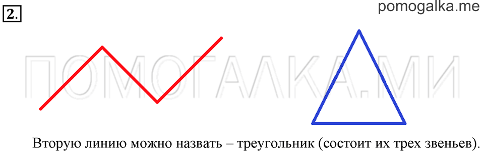 Часть 1. Ломаная линия. Обозначение ломаной. Страница 36-37 задача №2 — решение 1