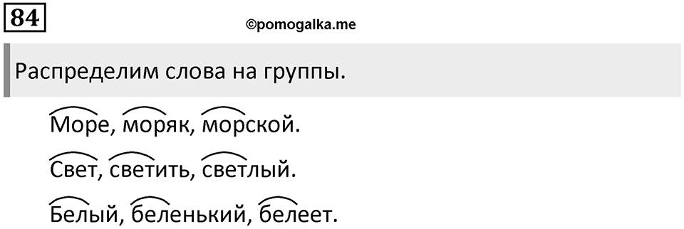 Часть 1. Упражнение №84 — решение 1