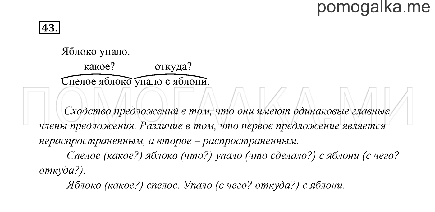 Часть 1. Упражнение №43 — решение 2