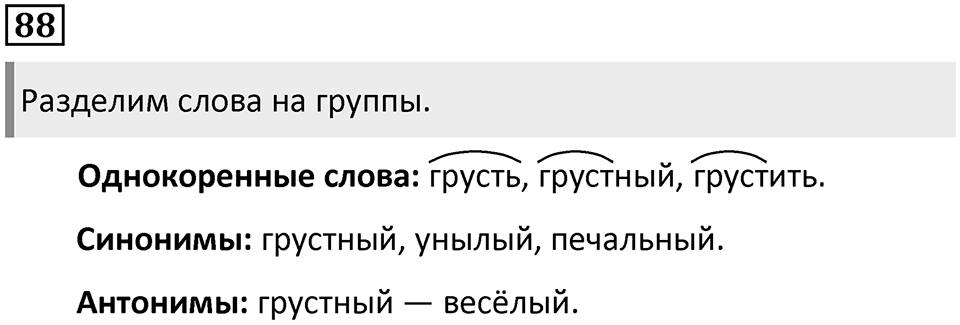 Часть 1. Упражнение №88 — решение 1