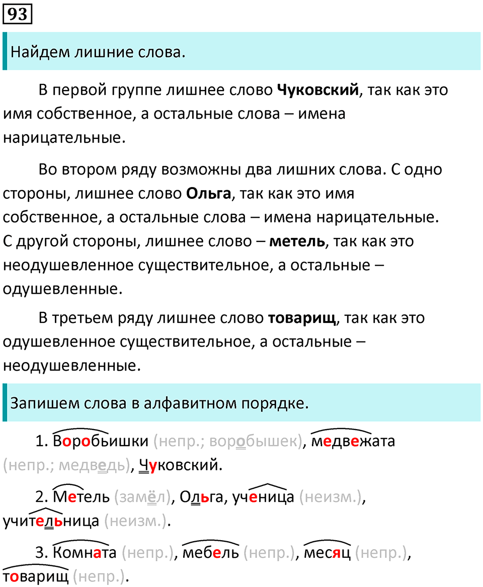 Часть 2. Упражнение №93 — решение 1