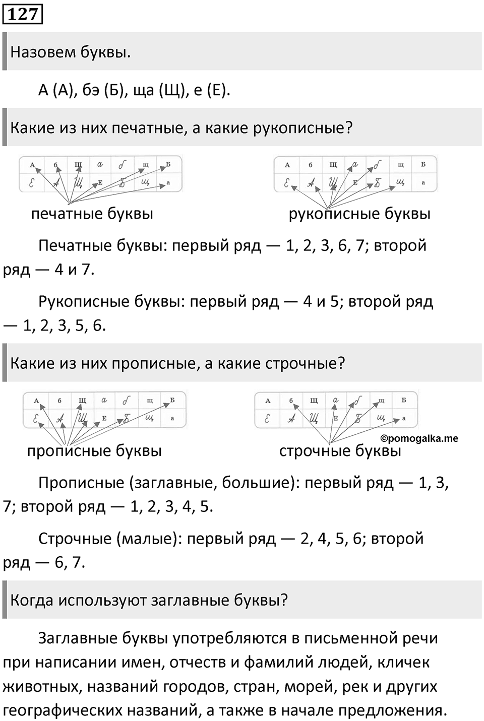 Часть 1. Упражнение №127 — решение 1