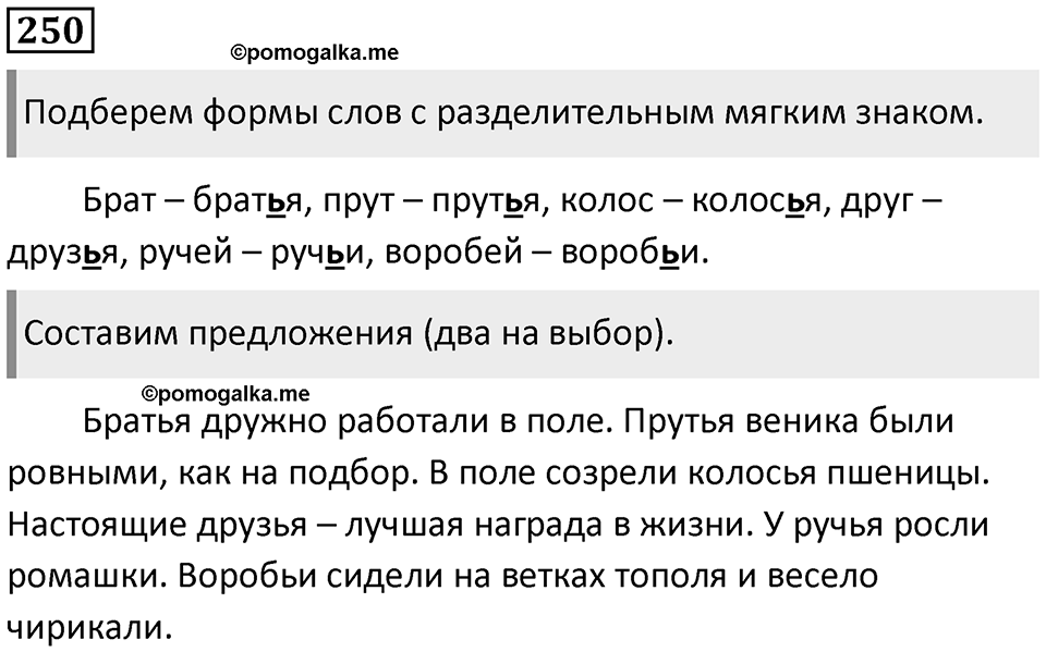 Упражнение №250 — решение 1