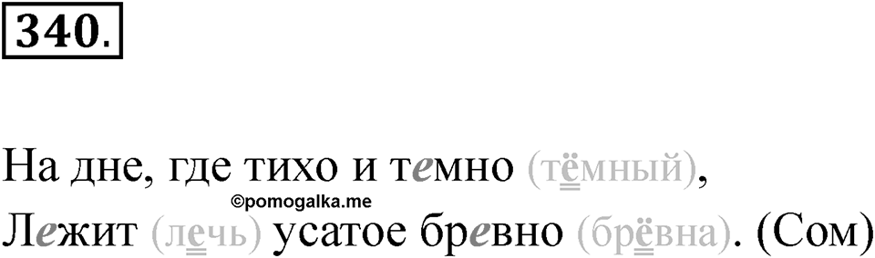 Упражнение 340 — решение 1