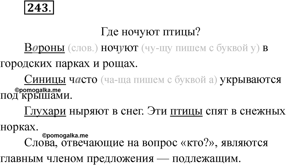 Упражнение 243 — решение 1