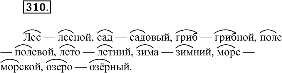 Упражнение 310 — решение 1