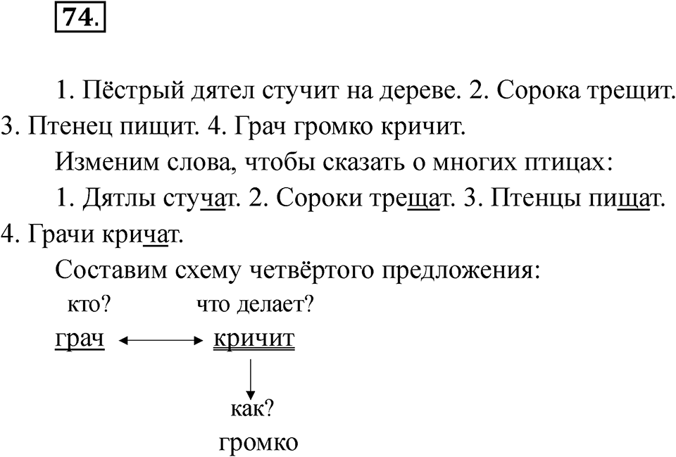 Упражнение 74 — решение 1