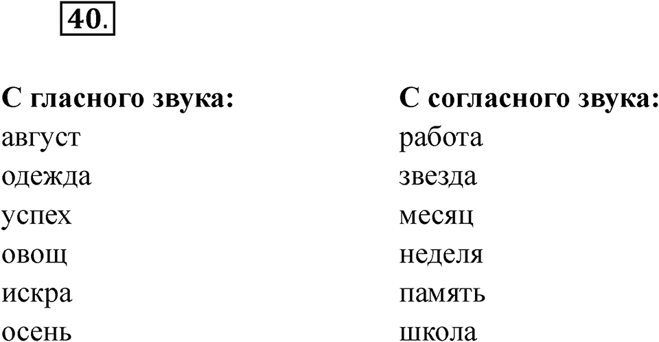 Упражнение 40 — решение 1