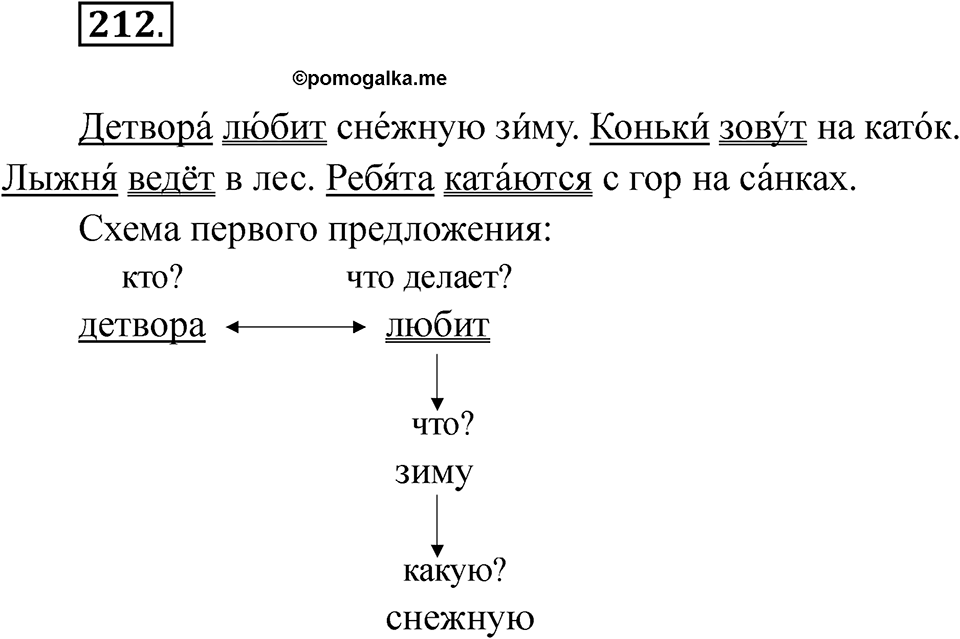 Упражнение 212 — решение 1