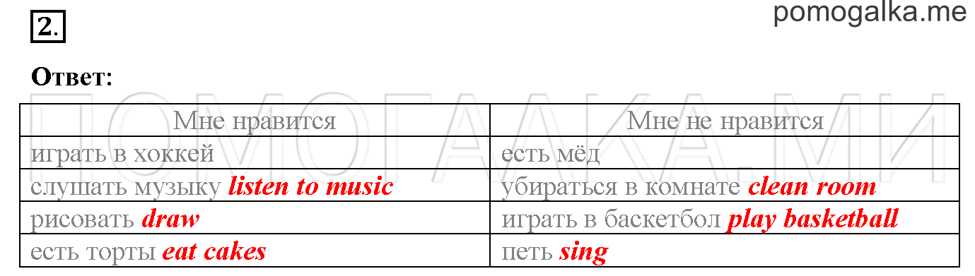 Часть 1. Страница 30. Lesson 26. Задание №2 — решение 1