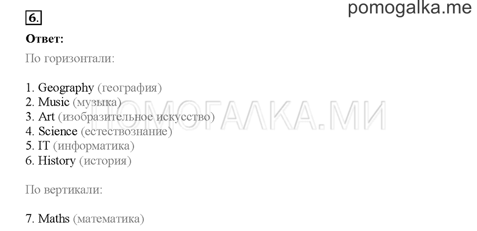 Module 1. Страница 19-25. Упражнения на повторение и закрепление материала. Задание №6 — решение 1