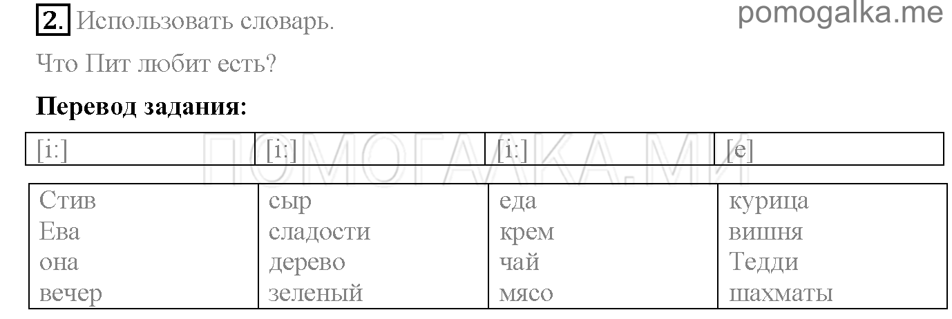 Часть 1. Unit 3. Are you a good helper?. Страница 41. Lesson 2. Задание №2 — решение 1