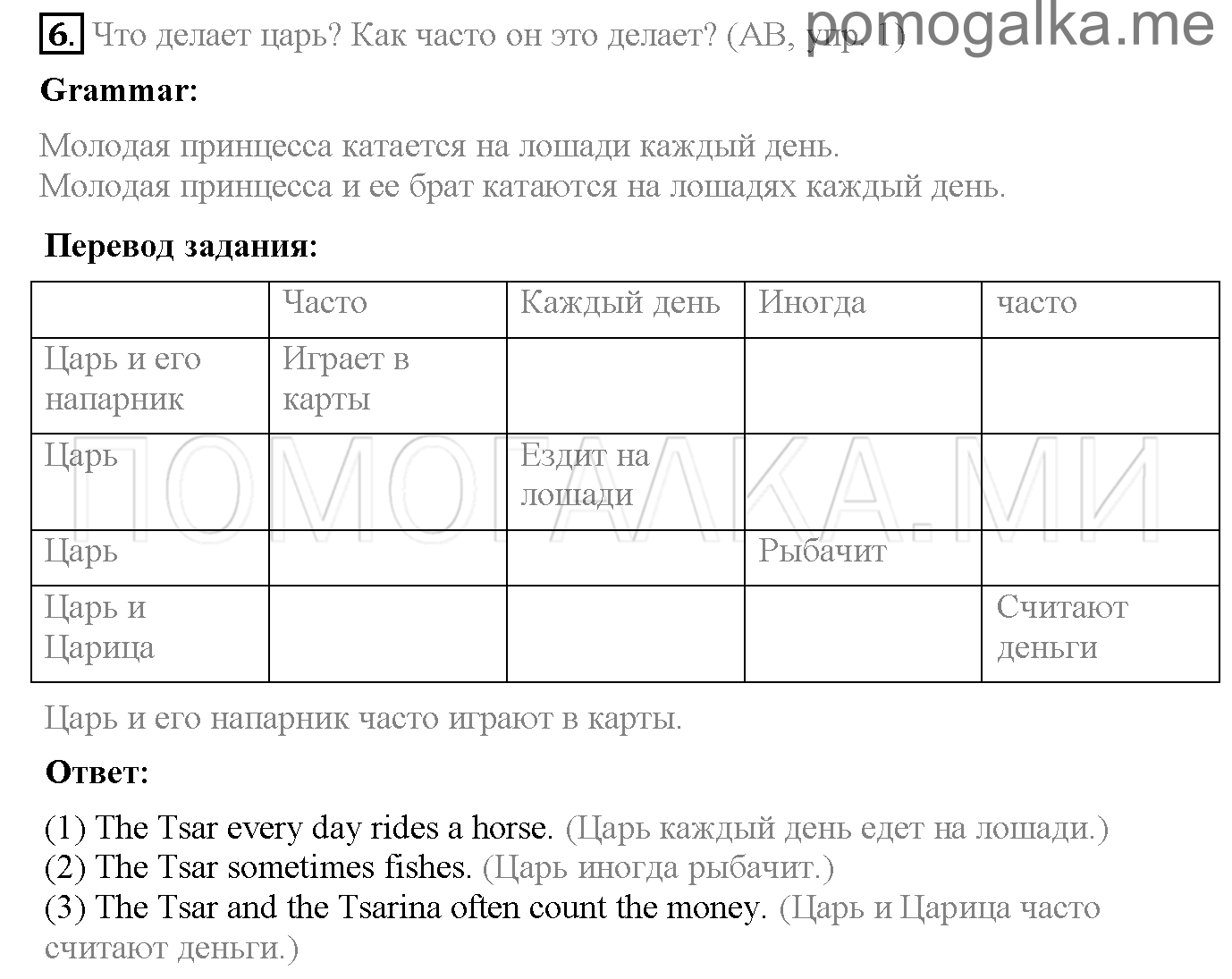 Часть 1. Unit 2. Is your family big?. Страница 23. Lesson 3. Задание №6 — решение 1