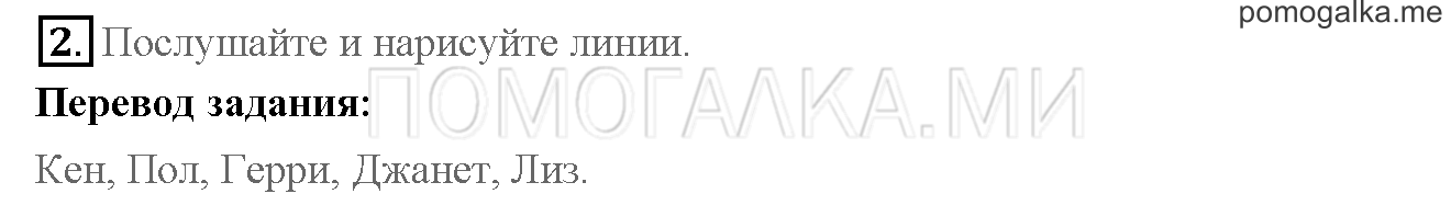 Часть 1. Страница 18-19. I love English. Задание №2 — решение 1