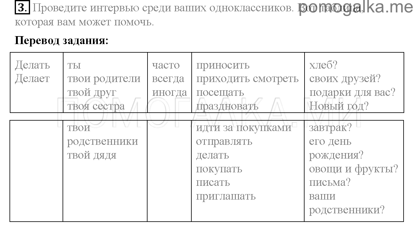Часть 1. Страница 97-100. Lesson 32. Задание №3 — решение 1