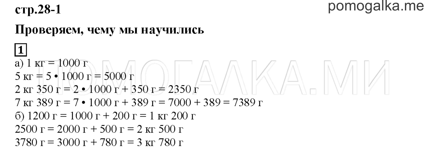 Часть 2. Проверяем, чему мы научились. Страница 28 номер 1 — решение 1