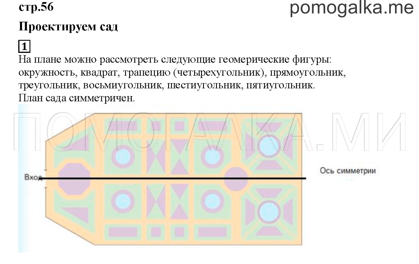 Часть 1. Проектируем сад. Страница 56 номер 1 — решение 1