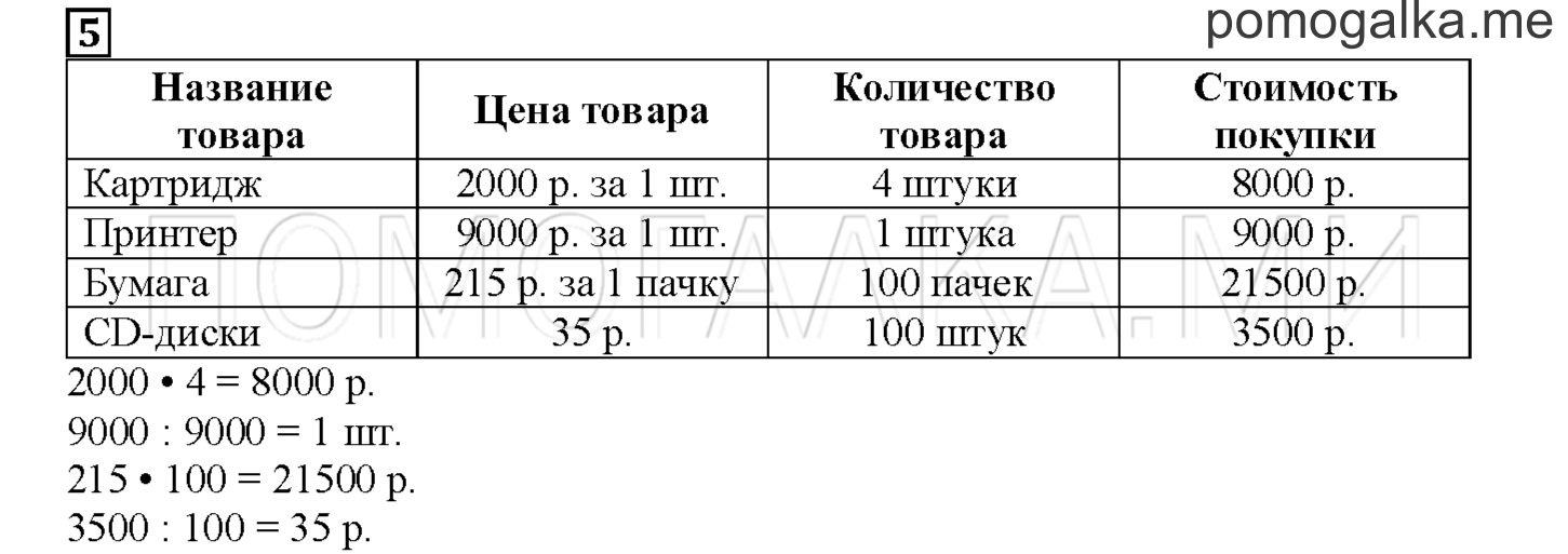 Часть 1. Идем за покупками. Страница 97 номер 5 — решение 1