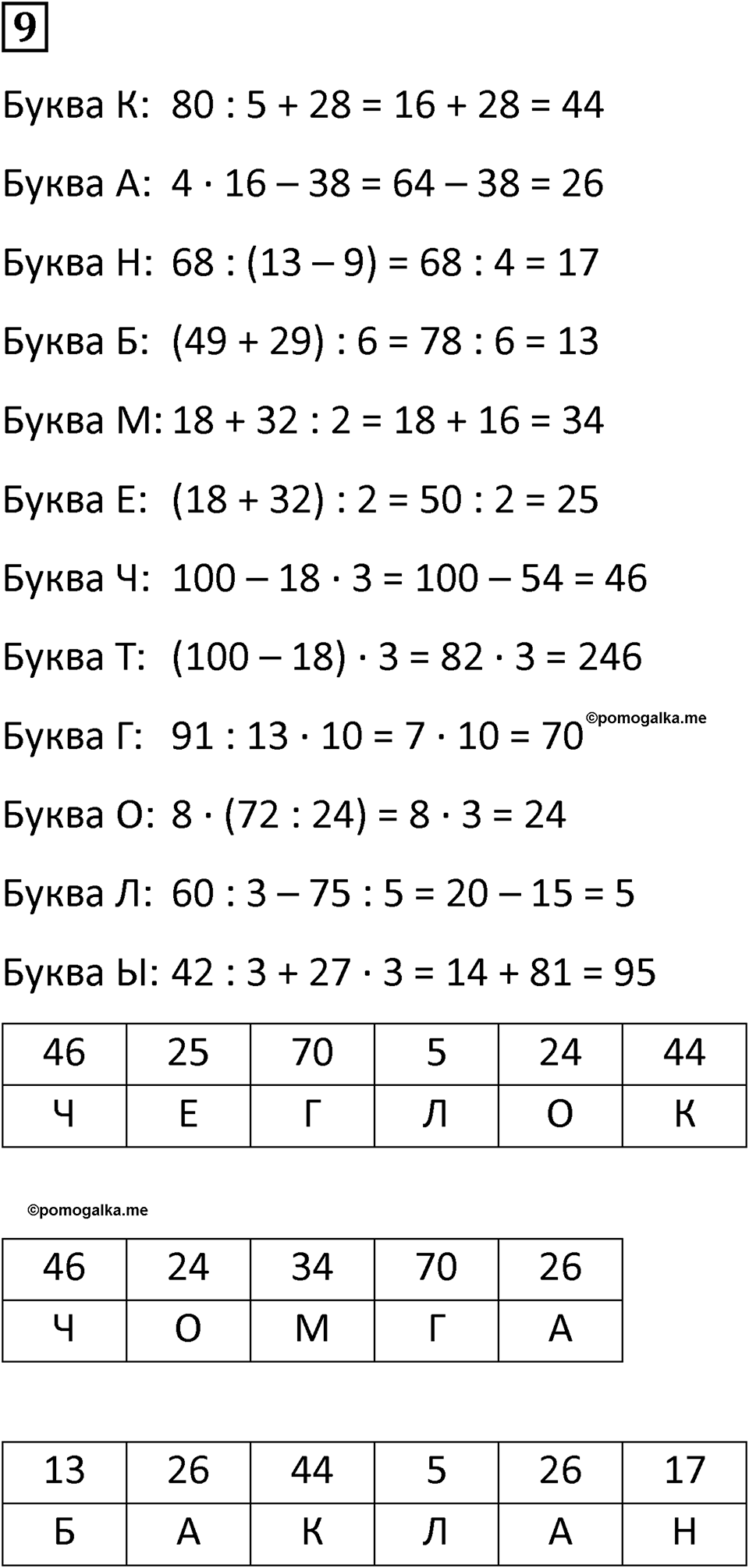 Часть 1 урок 25 номер 9 — решение 1
