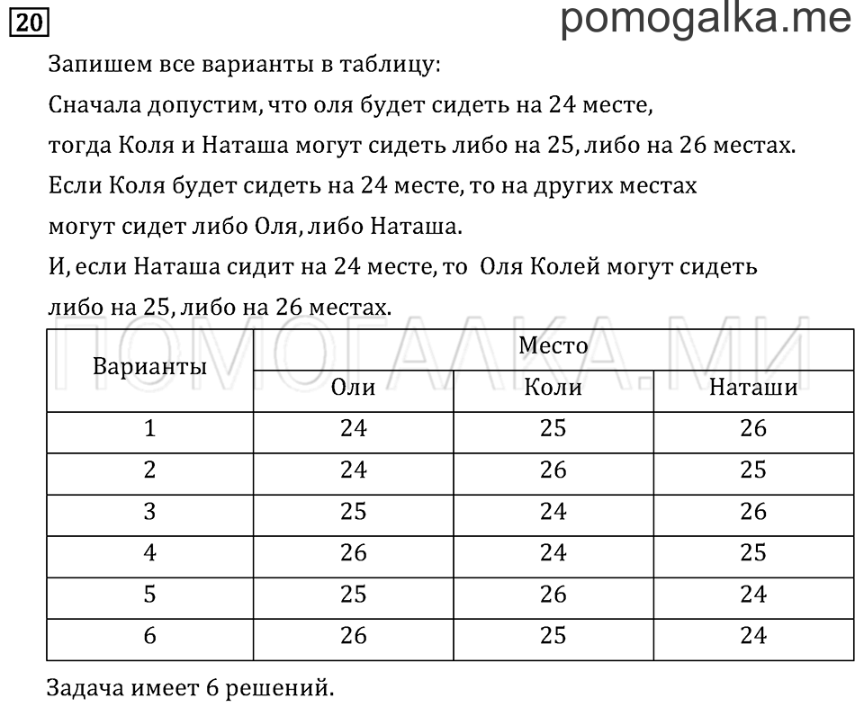 Часть 2. Нахождение однозначного частного. Страница 89 задача №20 — решение 1