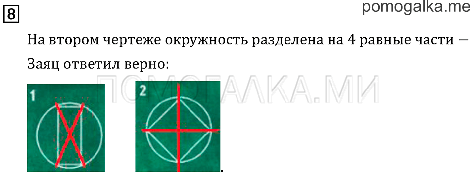 Часть 2. Деление окружности на равные части. Страница 13 задача №8 — решение 1
