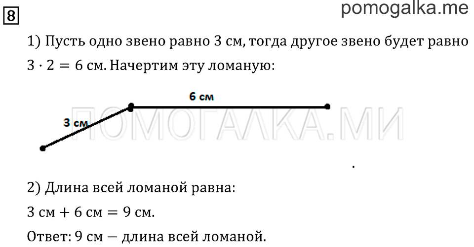 Часть 1. Длина ломаной. Страница 40 задача №8 — решение 1