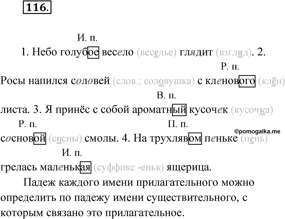 Упражнение 116 — решение 1