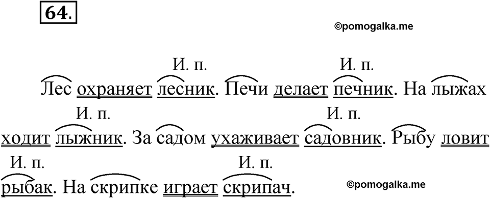Упражнение 64 — решение 1
