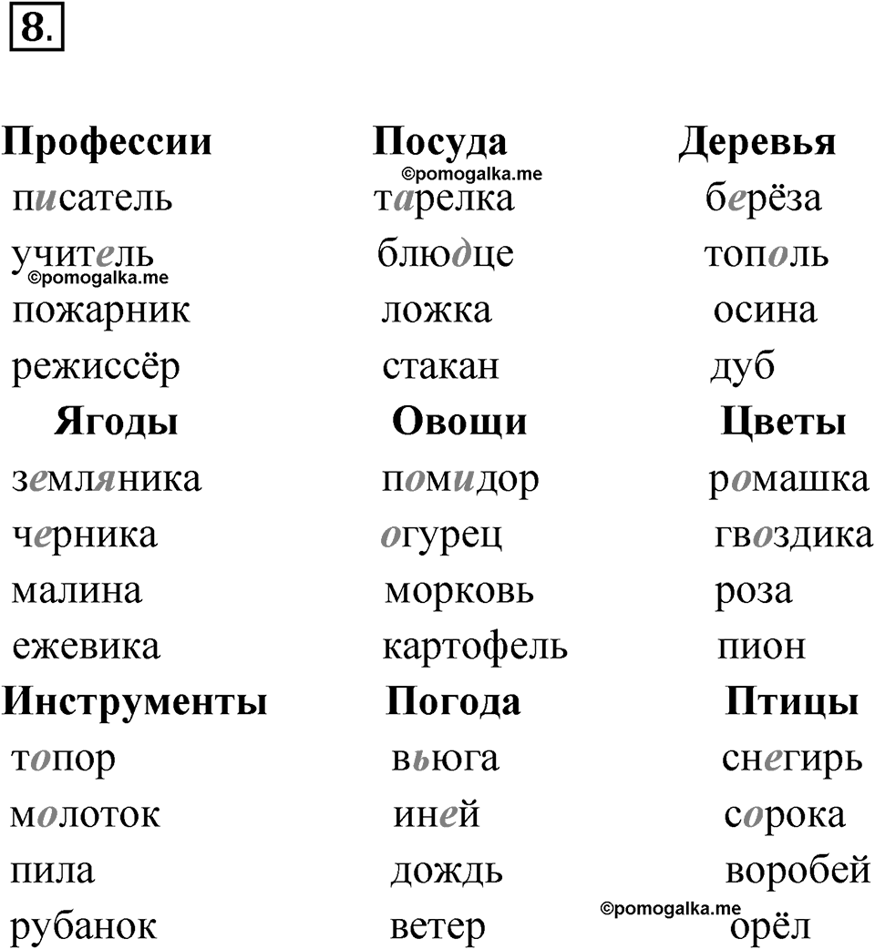 Упражнение 8 — решение 1