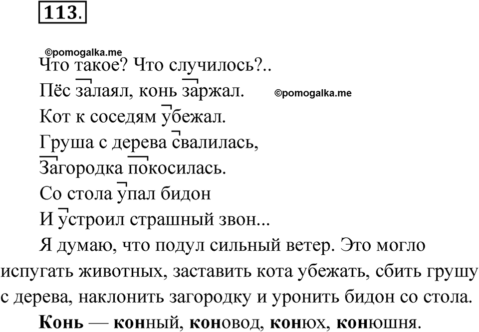 Упражнение 113 — решение 1