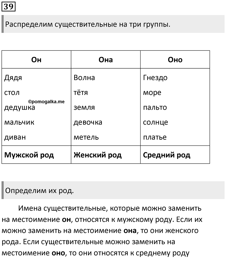 Упражнение №39 — решение 1