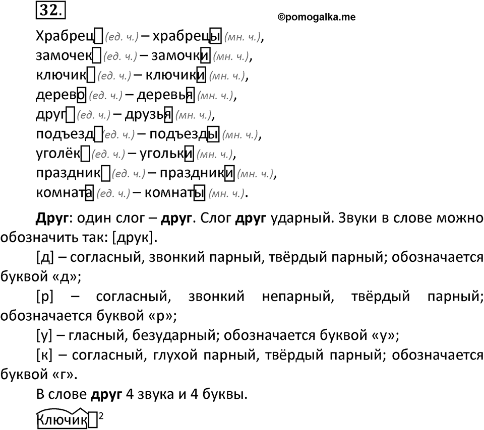 Упражнение №32 — решение 2