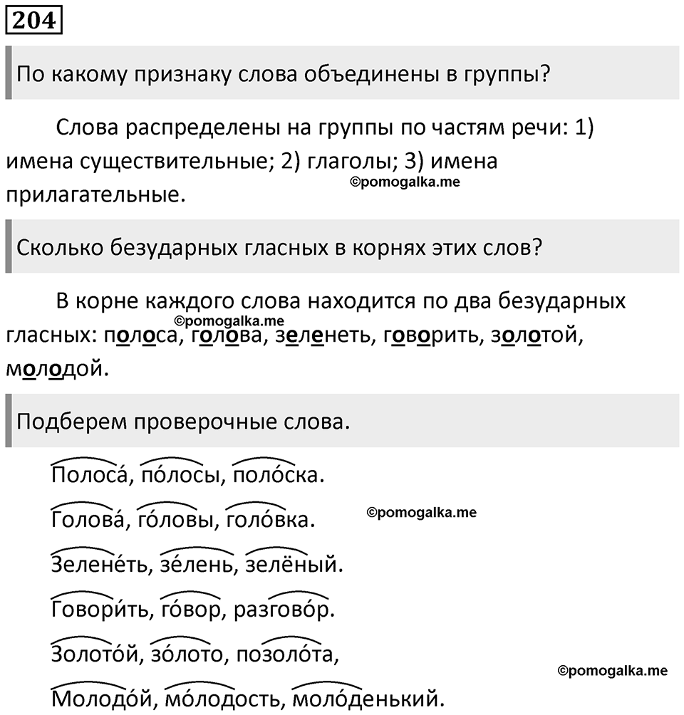 Упражнение №204 — решение 1